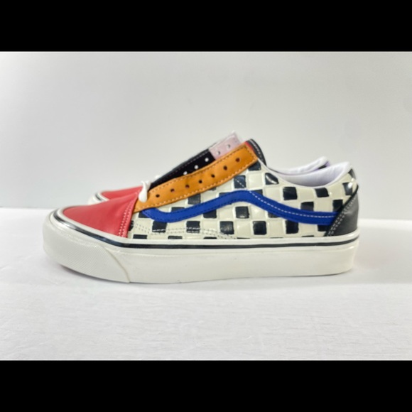 Vans Old Skool 36 DX Anaheim Factory Leather Checkerboard Sneakers - Picture 4 of 8